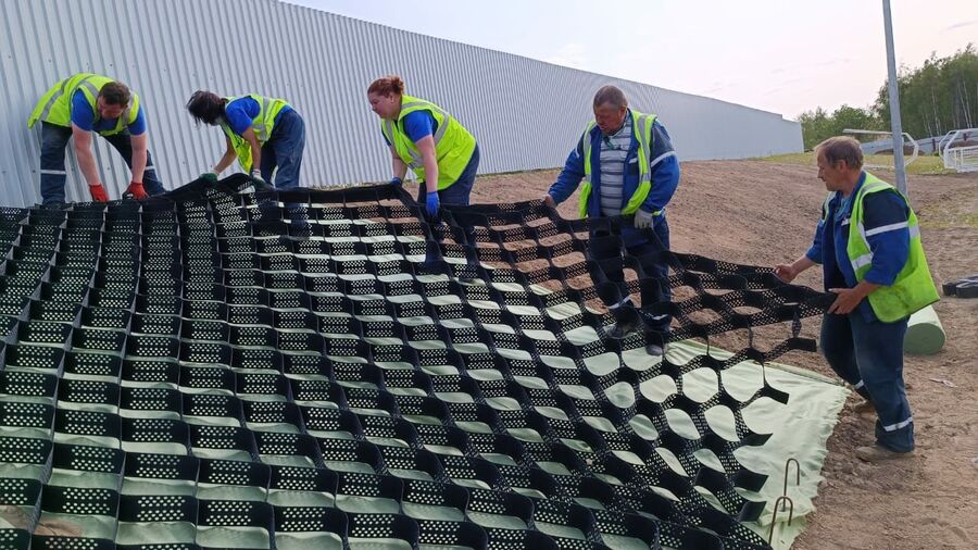 На «КПО» Восток создали склон дороги из техногрунта