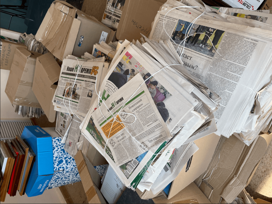 Более 1,2 тонн макулатуры собрали ростовские журналисты